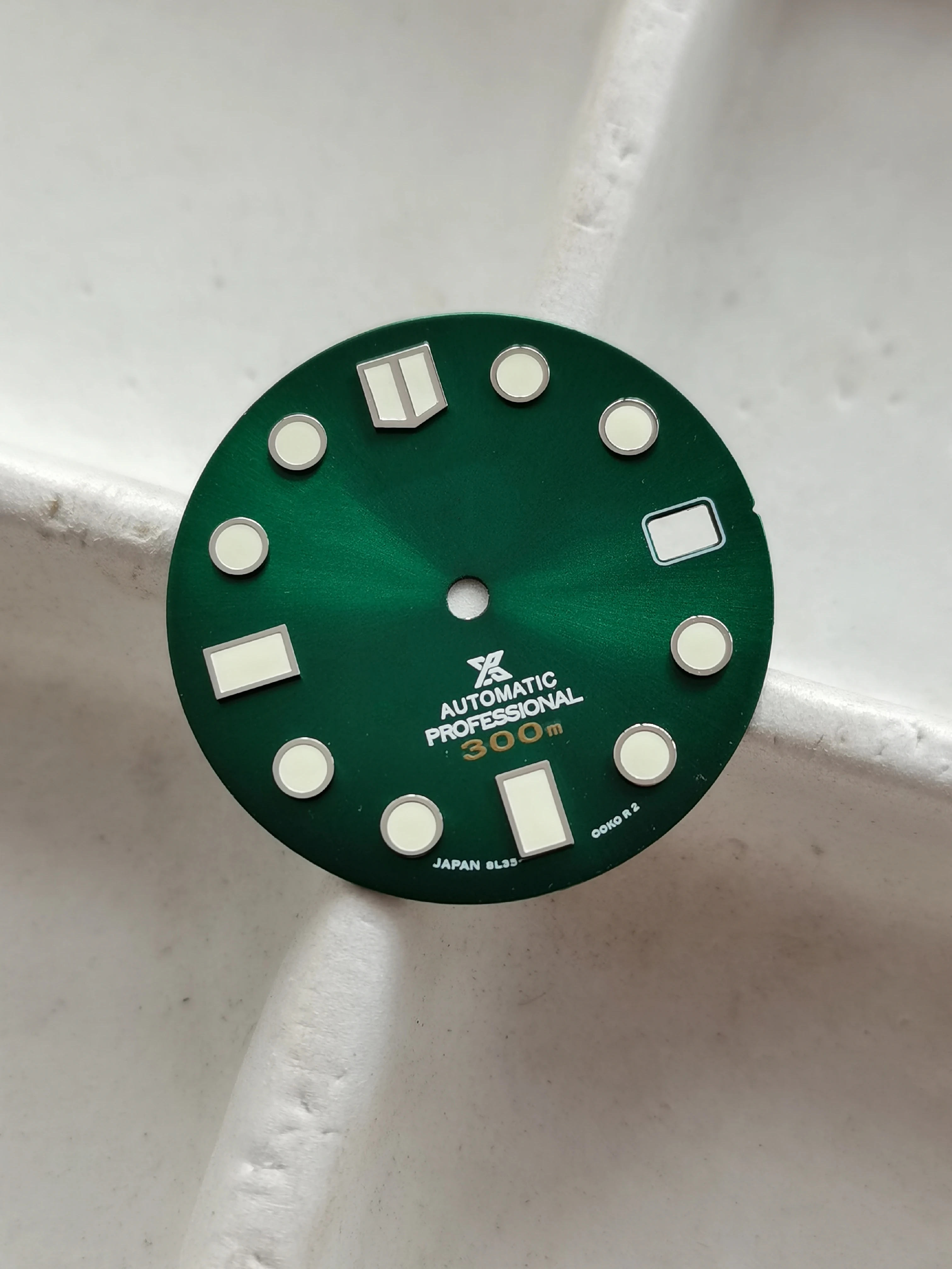 Skx007 / 009 циферблат часов abalone модифицированный nh35 36 C3 люкс 3 точки/3 8 точки 28 5