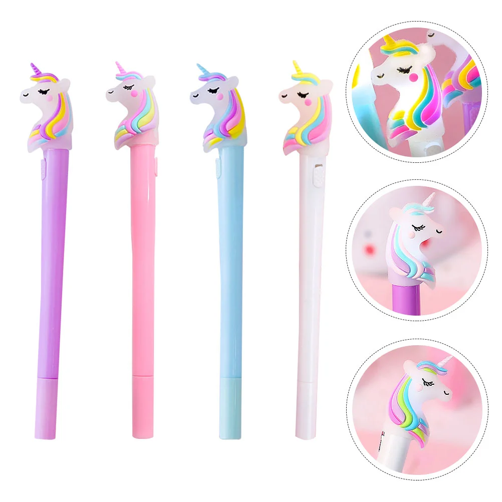 

4pcs Creative Design Luminous Pens Light Pens Pens (Assorted Color)