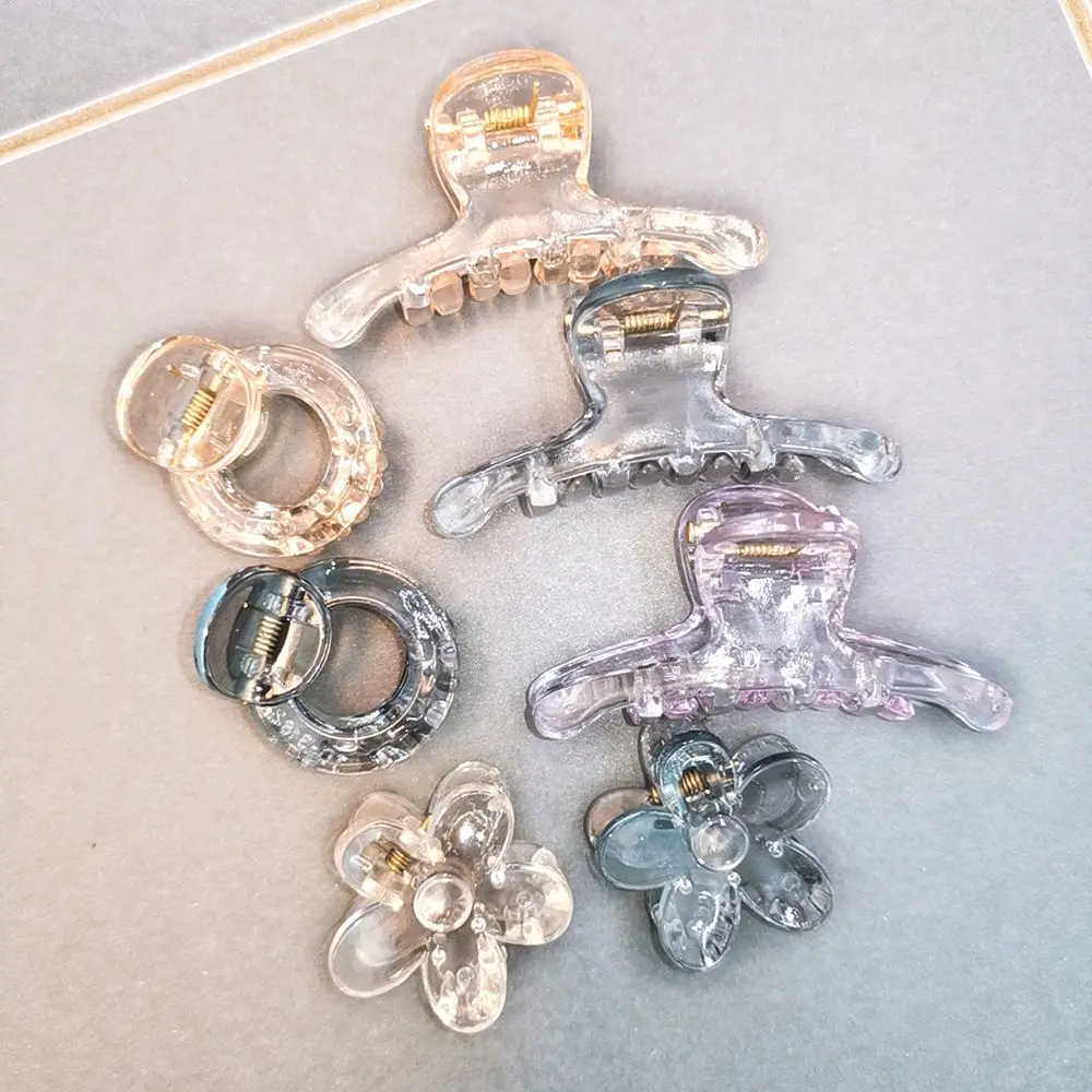 Корейские милые конфетные цвета цветочные золотые заколки для волос