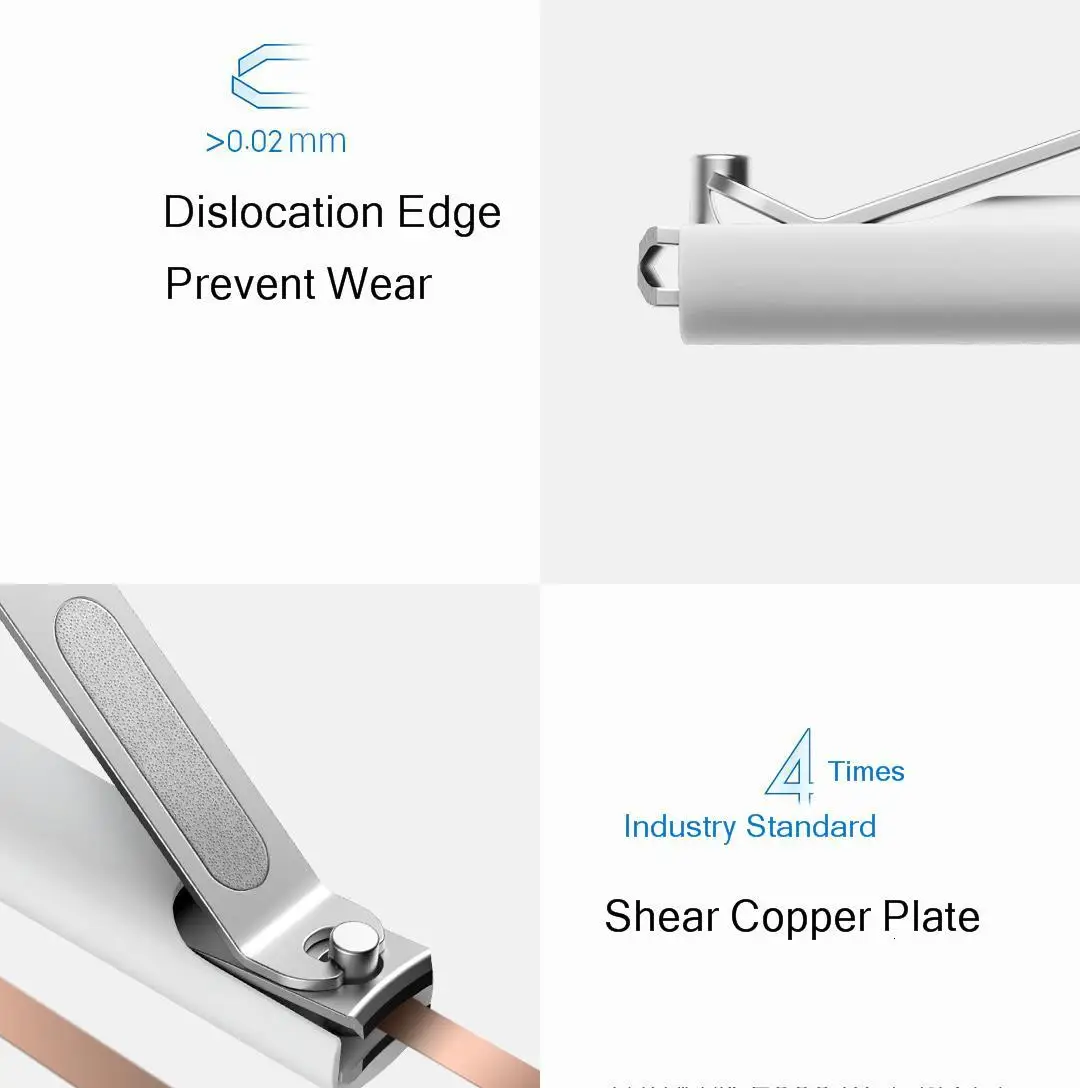 Xiaomi Mijia plash Proof машинка для стрижки ногтей Xio Mijia Defense Spatter Nail knife 420 нержавеющая сталь для красоты ногтей