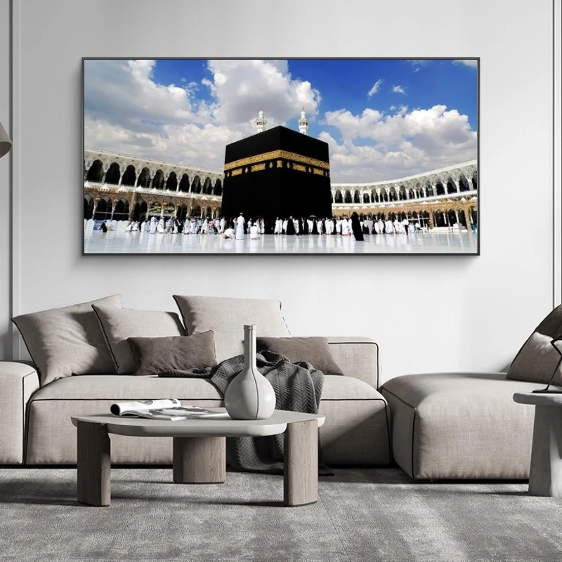 Muslim Famous Architecture Wall Art Canvas Posters and Prints Kaaba Pictures Islamic Paintings for Living Room | Дом и сад