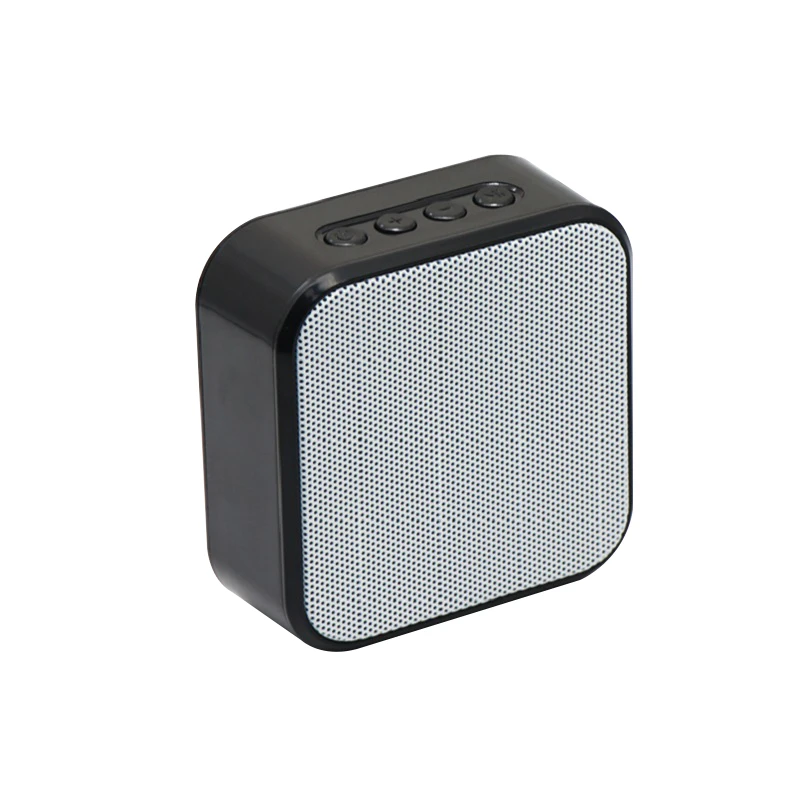Portable Bluetooth speakers Wooden Subwoofer Speaker mini HD HiFi Sound Music Speaker for Home Palm bsize Support TF loudspeaker - Цвет: Black