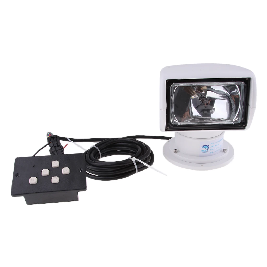 

Marine Searchlight Remote Control Boat Spot Light 3200K 2500 Lm