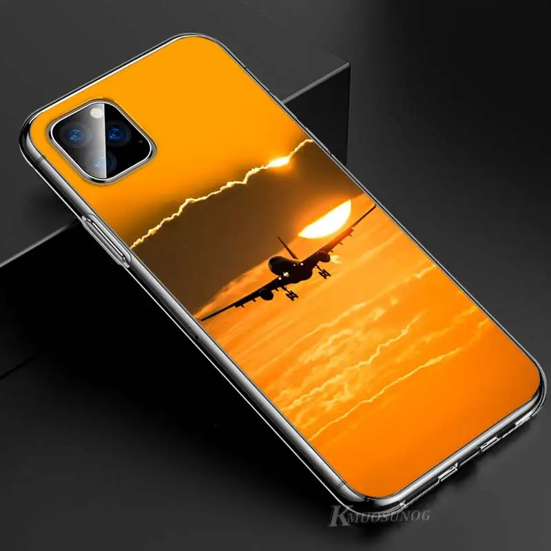 Прозрачный ТПУ чехол самолет для iPhone 11 11Pro XS MAX XR X 8 7 6S 6 Plus 5S чехол для телефона - Цвет: Style 11