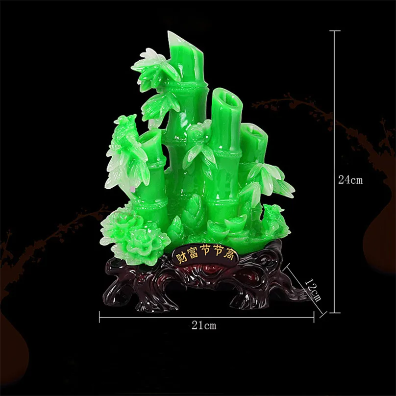 

Lucky Bamboo Statues For Decoration Figurines Home Decoration Accessories Company Office Decor Statue Ornaments Bamboo Sculpture