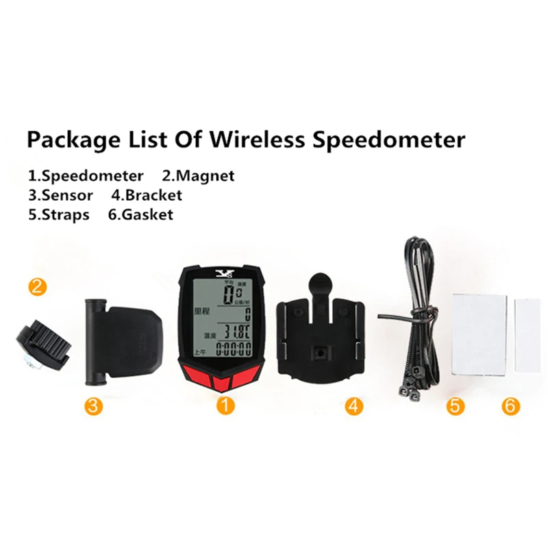 Велосипедный компьютер Спидометр беспроводной измеритель мощности MTB YS