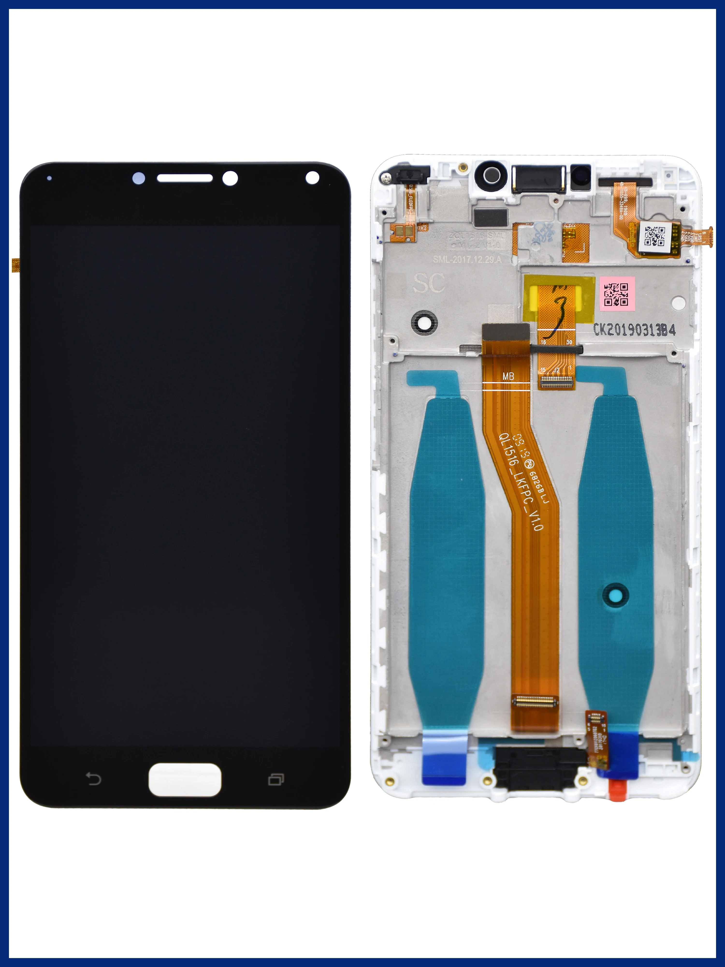 Pantalla t&aacute;ctil LCD Original de 5,5 "para Asus Zenfone 4 Max ZC554KL, montaje de digitalizador, repuesto para ZenFone4 Max ZC554KL X001D + marco-2