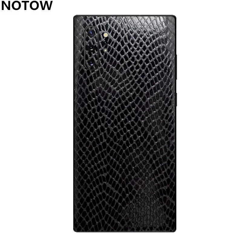 Snakeskin grain Наклейка NOTOW из крокодиловой кожи ПВХ защитная пленка для samsung Galaxy Note10/Note10plus/A50/A70 - Цвет: Snakeskin grain