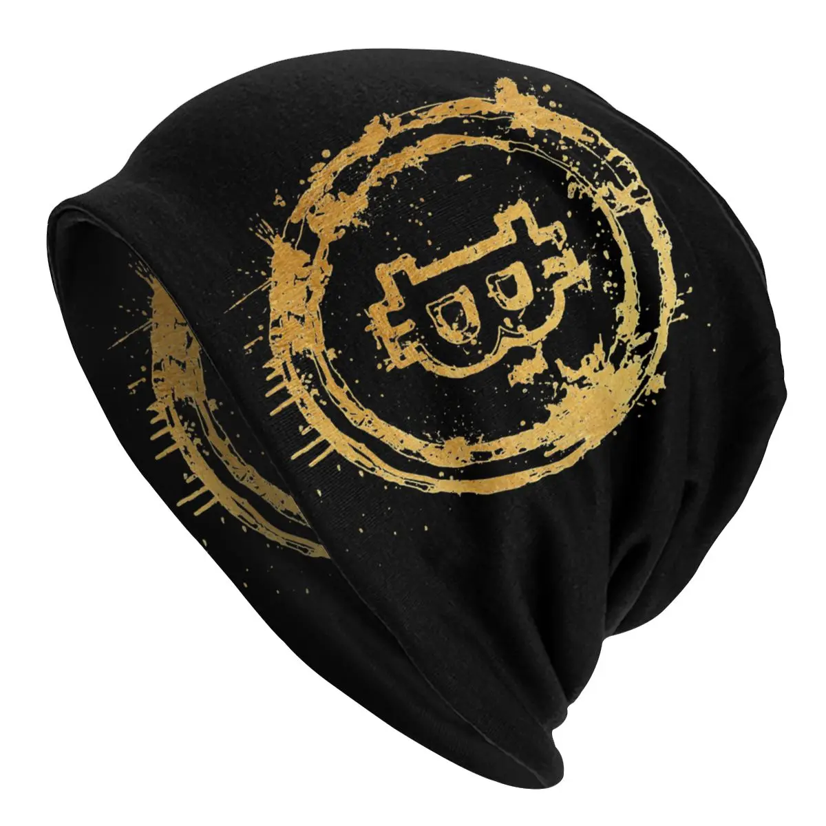 

Bitcoin Gold Skullies Beanies Crypto Btc Blockchain Geek Hat Hip Hop Outdoor Cap Adult Summer Multifunction Bonnet Knit Hat