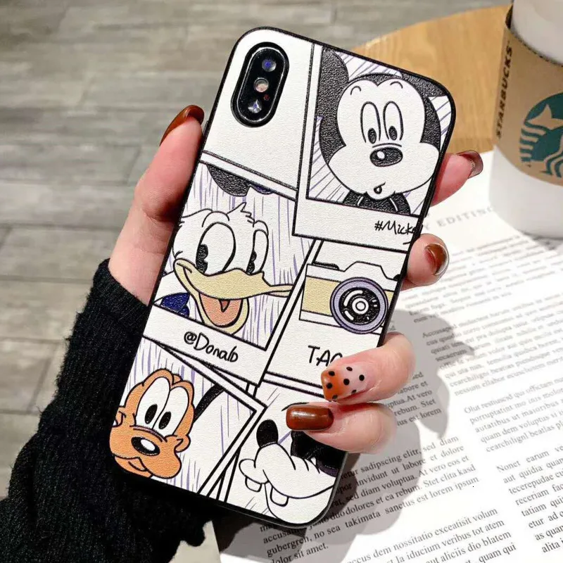 Милый Микки Дональд Дак Чехол для мобильного телефона iPhone X XS XR XSMax 8 7 6 6S PluSTPU
