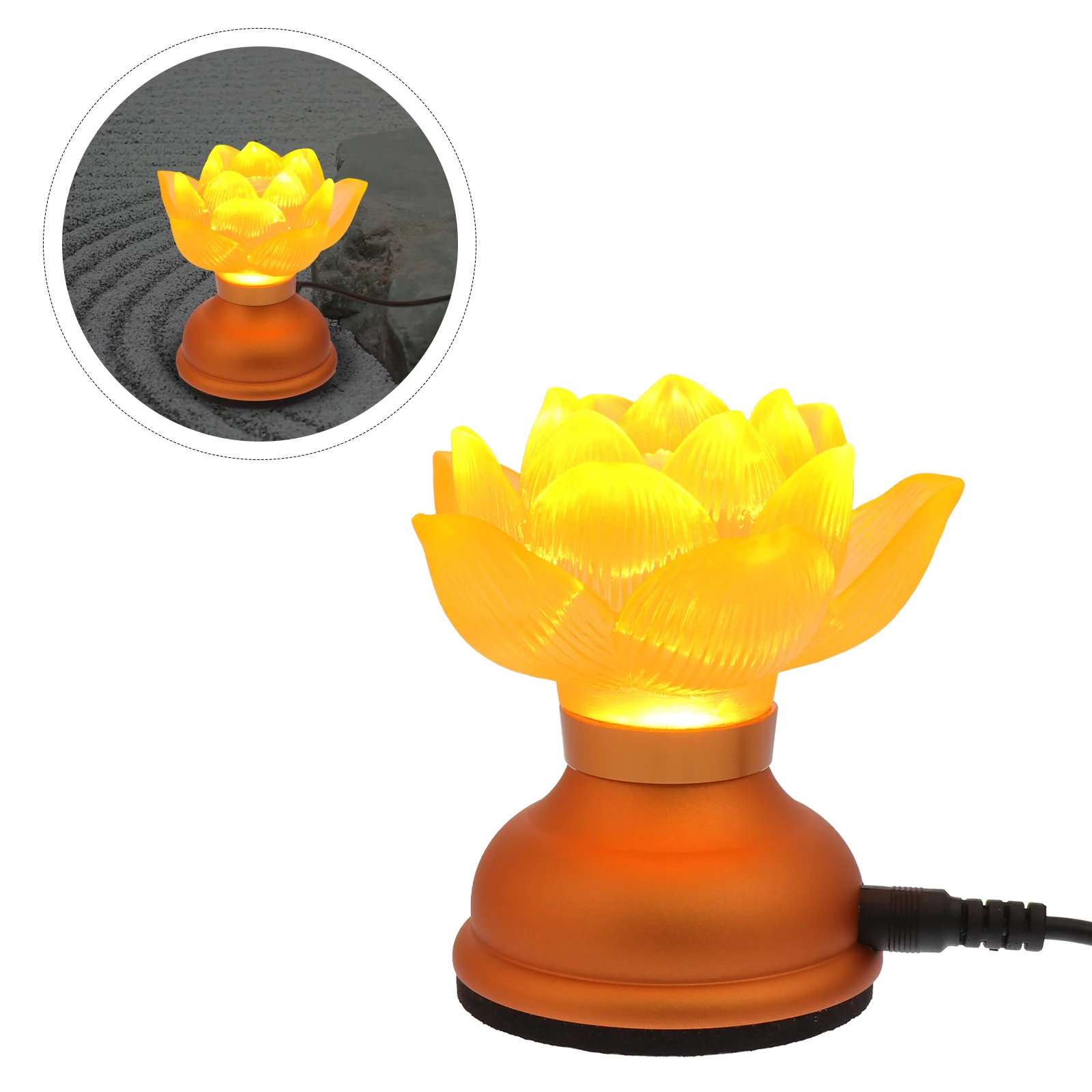 

Уникальная лампа в виде лотоса, 2 шт., домашсветильник освещение, настольное украшение, оранжевый цвет