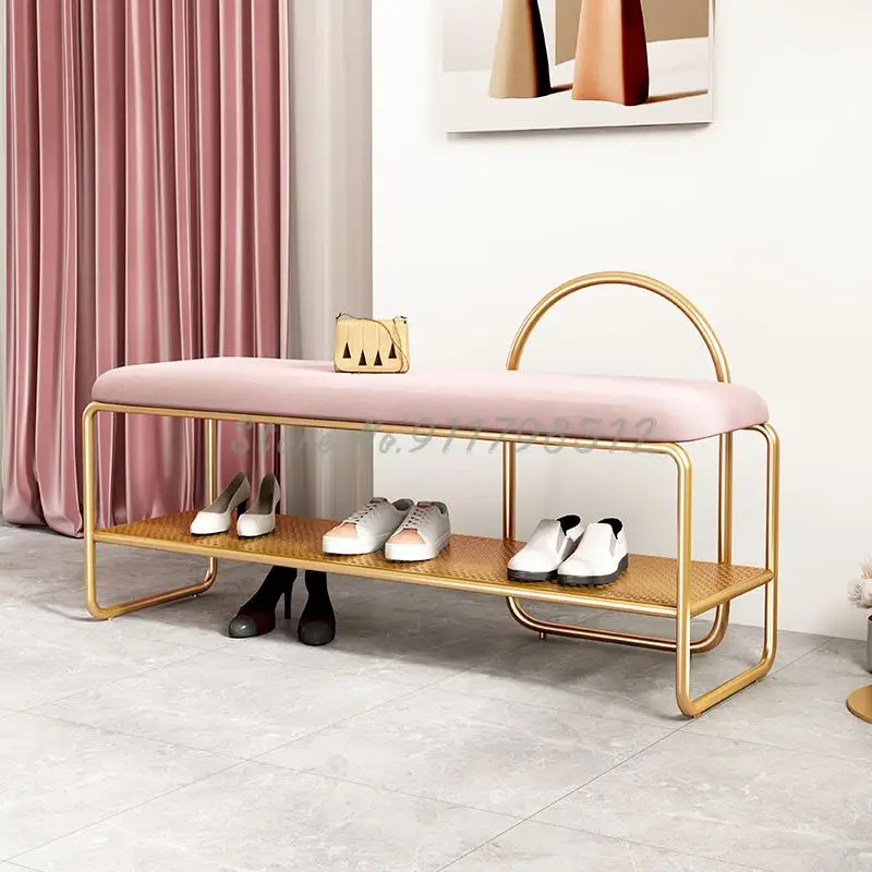 Простой табурет для смены обуви домашнего использования дверь обувного шкафа