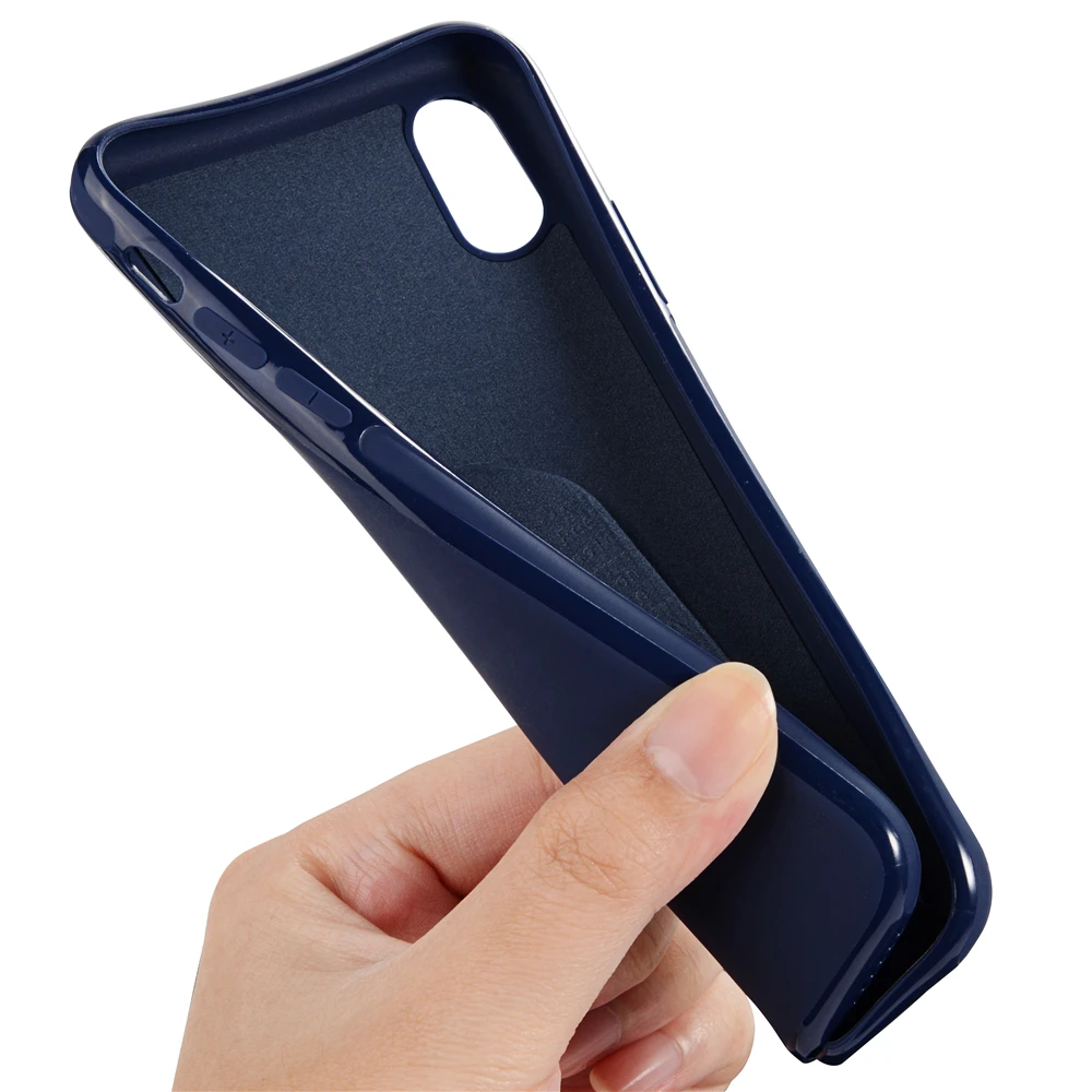 

Ultra Thin Magnetic Car Phone Case for iPhone X XS XR 11 11PRO 6 7 8 Invisible Built-in Magnet Plate Soft TPU Shockproof Cover