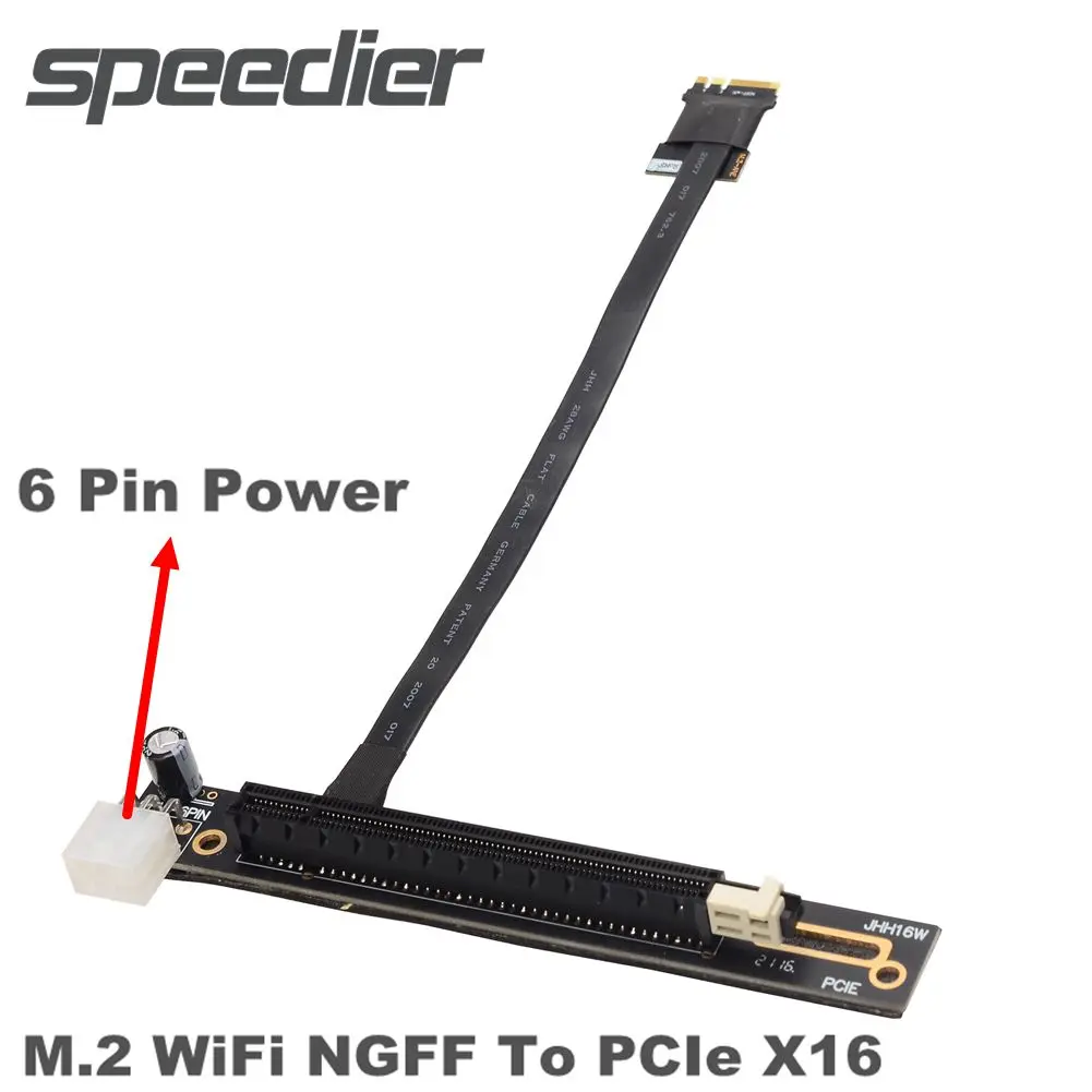 Кабель-удлинитель для видеокарт M.2 WiFi на x16 PCIE M2 A.E Key NGFF PCI-E 3 0 16x | Компьютеры и офис
