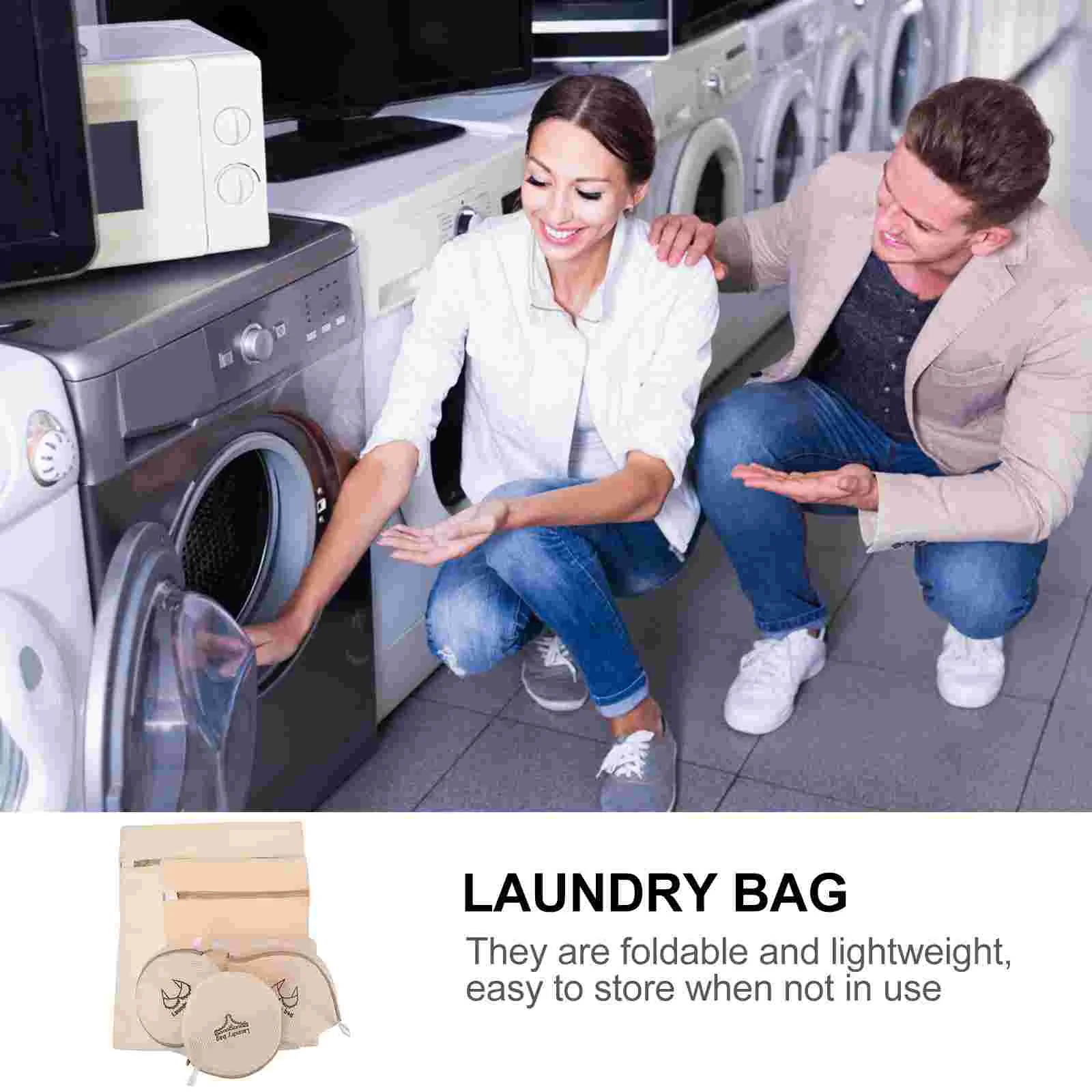 Bolsas de lavander&iacute;a de 7 piezas, bolsa de lavado de ropa interior, bolsas de lavado a m&aacute;quina-3