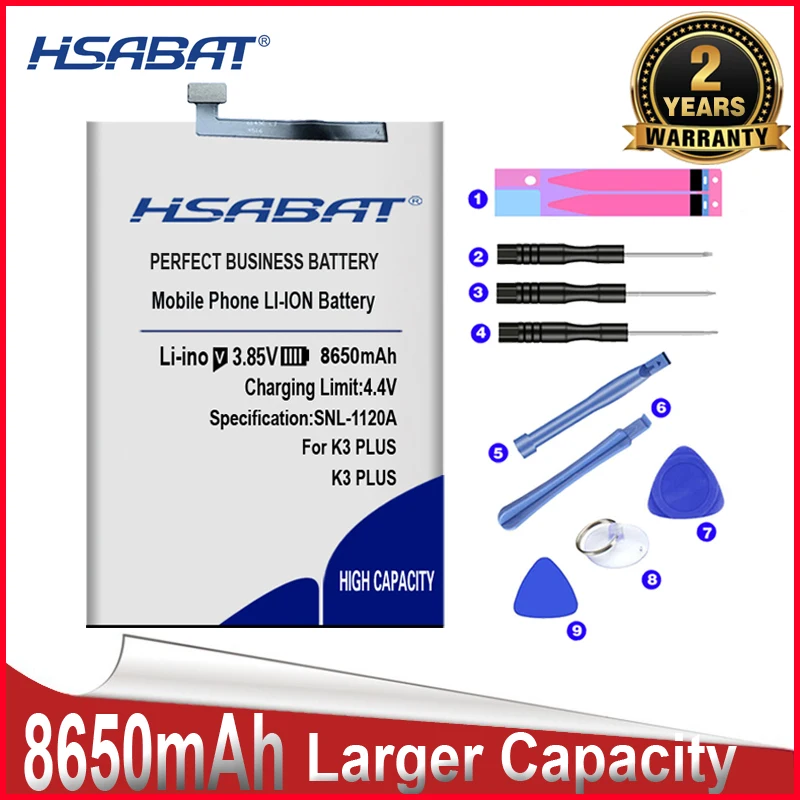 HSABAT 0 цикл 8650 мАч аккумулятор для OUKITEL K3 Plus высокое качество|Аккумуляторы