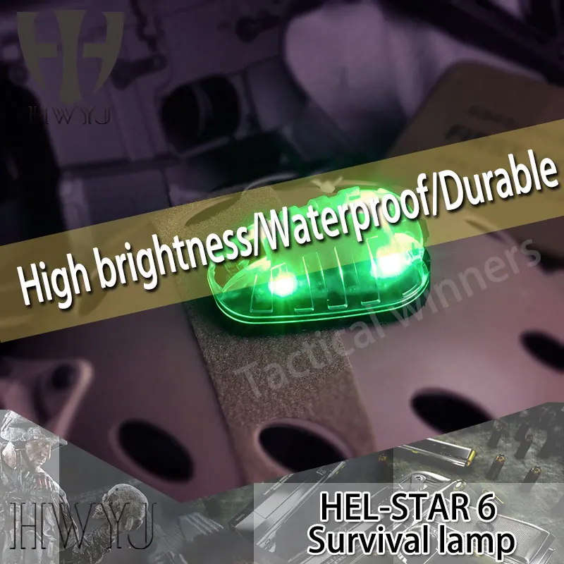 

Element Airsoft тактический шлем HEL-STAR 6 сигнальный стробоскопический флэш-светильник водонепроницаемый военный шлем светильник лампа для выживан...