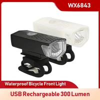 bike bicycle light usb led rechargeable set mountain cycle front back headlight lamp flashlight 300 lumens 6000k bicycle lights