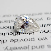 810mm pear cut 3 09 carat white moissanite stone loose moissanite diamond for wedding ring