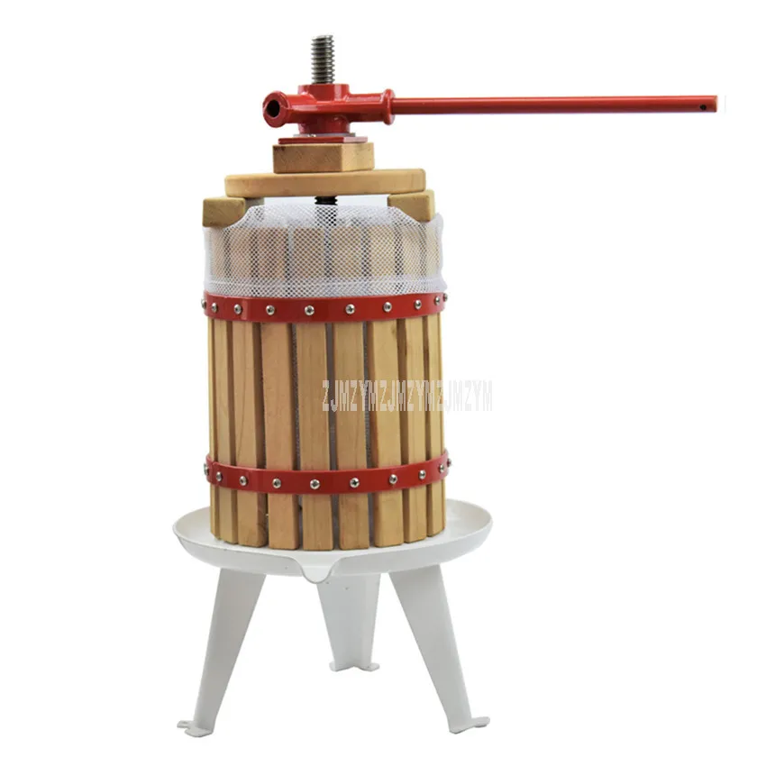 

6L Manual Press Juice Machine Home Apple Pressing Juicer DIY Grape Wine maker Juice Residue Separation For Honey/Fruit/Vegetable