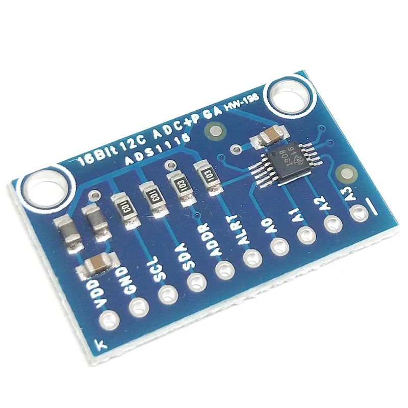 1 шт. модуль 16 бит I2C ADS1115 ADC 4 канала с усилителем Pro для Arduino RPi практичный Новый |
