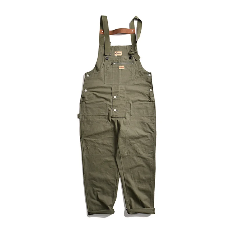 

Men's Pants Tooling Tide Jumpsuit Suspenders European and American Style Multi-pocket Overalls