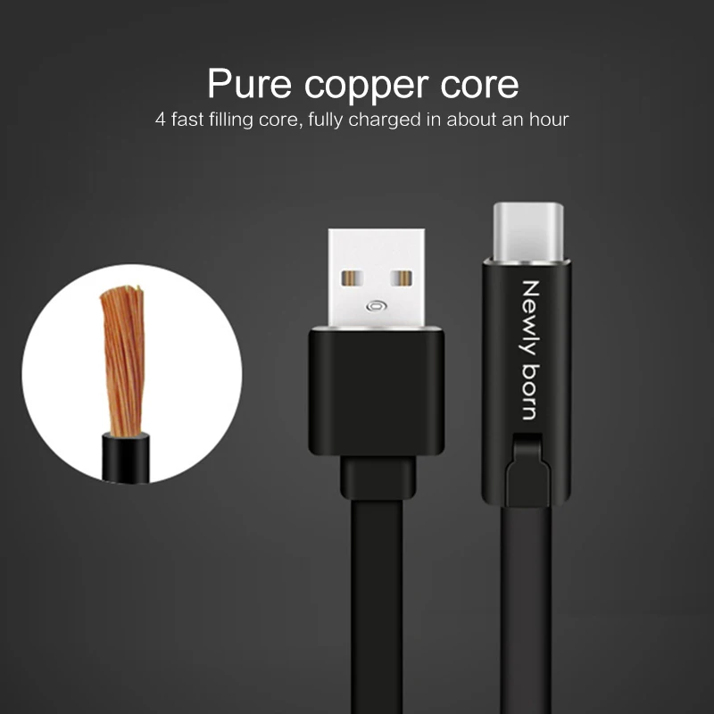 4A USB Type C кабель с самозаживляющим зарядным проводом для Xiaomi Huawei мобильный телефон
