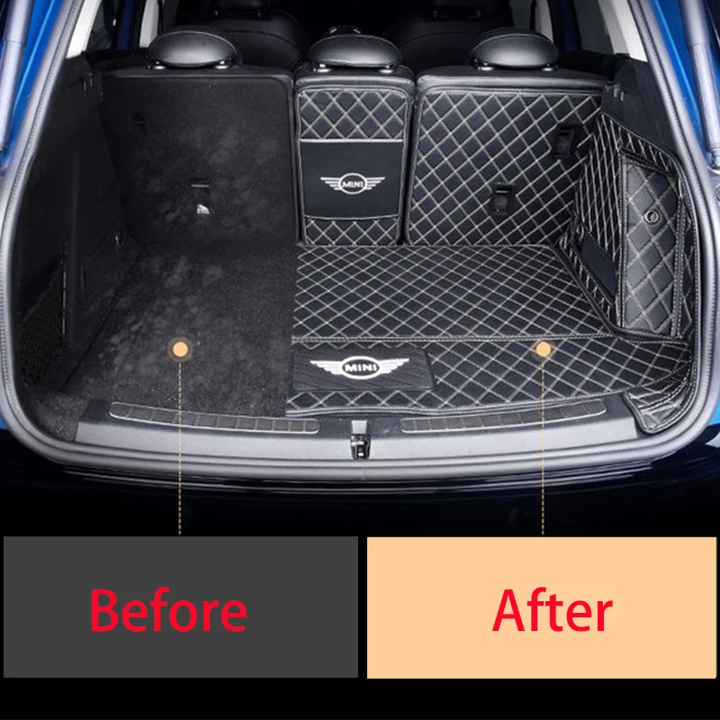 Новый Коврик для багажника из ПВХ черного цвета Mini Cooper R56 F54 F55 F56 F60 (стандартная) |