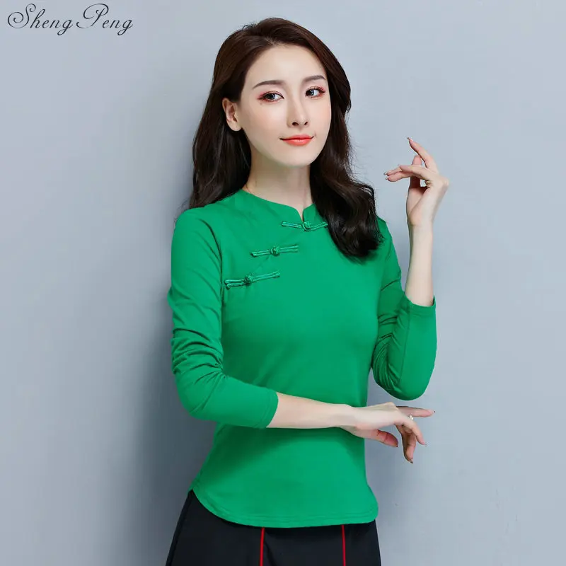 Новинка 2019 элегантная винтажная Женская Китайская традиционная хлопковая