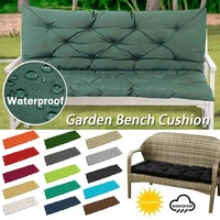 1pcs 23 seater thick garden bench seat cushion backrest waterproof outdoor terrace replacement seat pad tatami long cushion