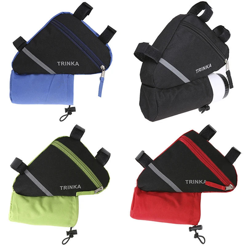 

1pcs Water Bottle Pocket Bicycle Accessories Waterproof Bike Triangle Bag For Bicycle Front Frame Bag Cycling Top Tube Bag