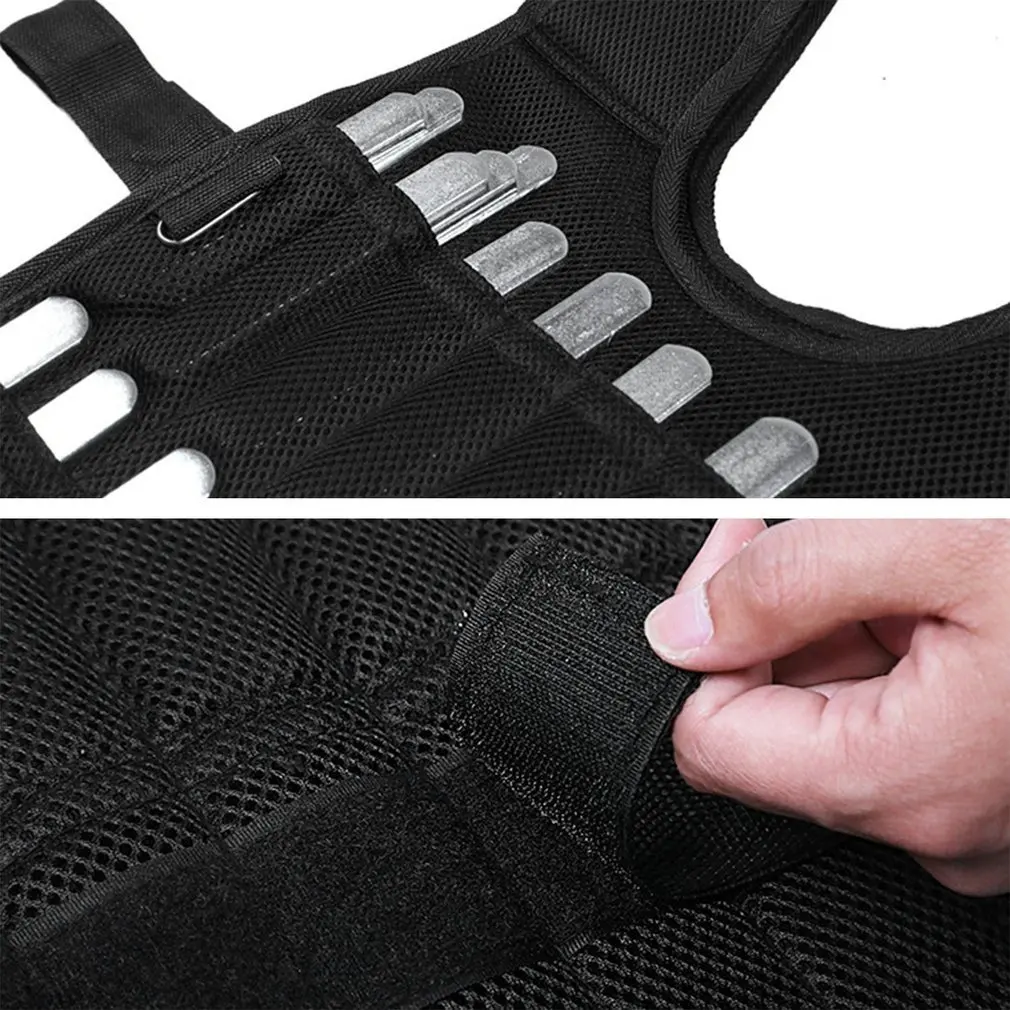 

15kg 20kg 50kg Adjustable Weighted Vest Ultra Thin Breathable Workout Exercise Carrier Vest for Training Fitness Weight-bearing