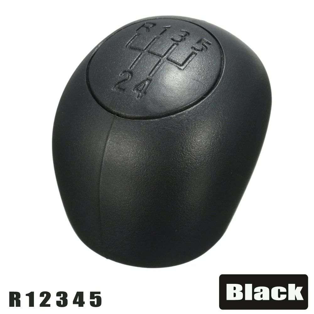Black 5 speed Автомобильный Стайлинг, 5 скоростей, ручной рычаг переключения передач, ручка, головка для FIAT DUCATO/CITROEN JUMPER реле/PEUGEOT BOXER 1994-2006 - Название цвета: Black 5 speed