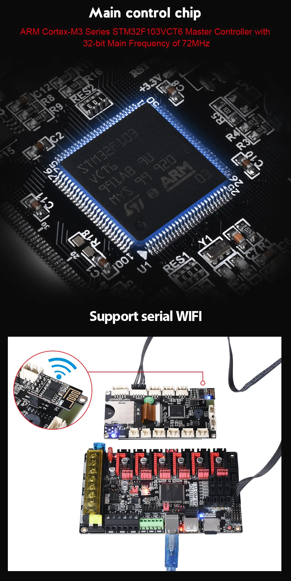 BIGTREETECH TFT35 V2.0 сенсорный экран умный контроллер дисплей 3,5 дюймов сенсорный экран для SKR V1.3 MKS Gen V1.4 части 3d принтера
