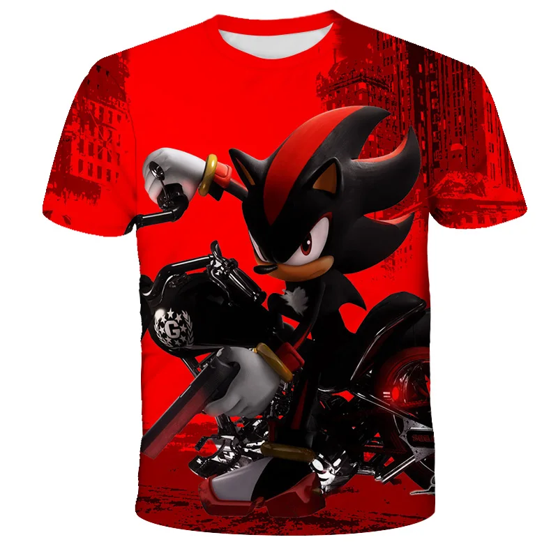 2021 Мальчики Супер Марио sonic Sonic с принтом Одежда для девочек 3D Забавные футболки
