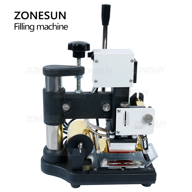 ZONESUN 220V/110V ручной золота машина для горячего тиснения фольгой самосвал карты