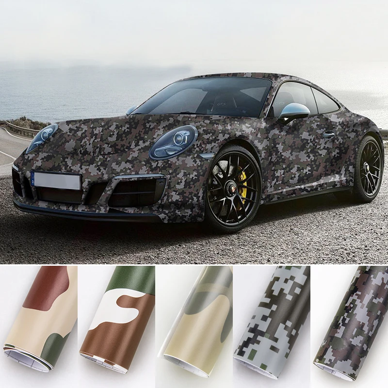 30x100 см цифровой камуфляж джунглей пустыни наклейки для кузова автомобиля