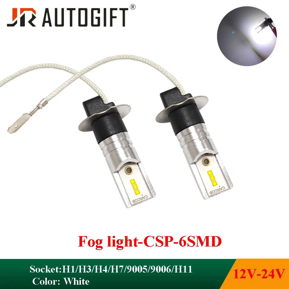 

4PCS car styling CSP chips H4 H7 led Bulb 9005 HB3 LED 9006 HB4 Lamp 12V-24V H11 H8 H9 Fog Light 6000k