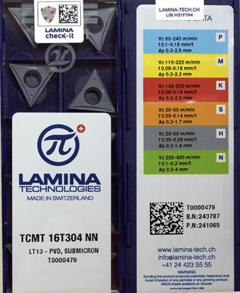 TCMT16T304 TCMT16T308 NN LT10 100% оригинальные вставки из карбида ламы обработка: нержавеющая