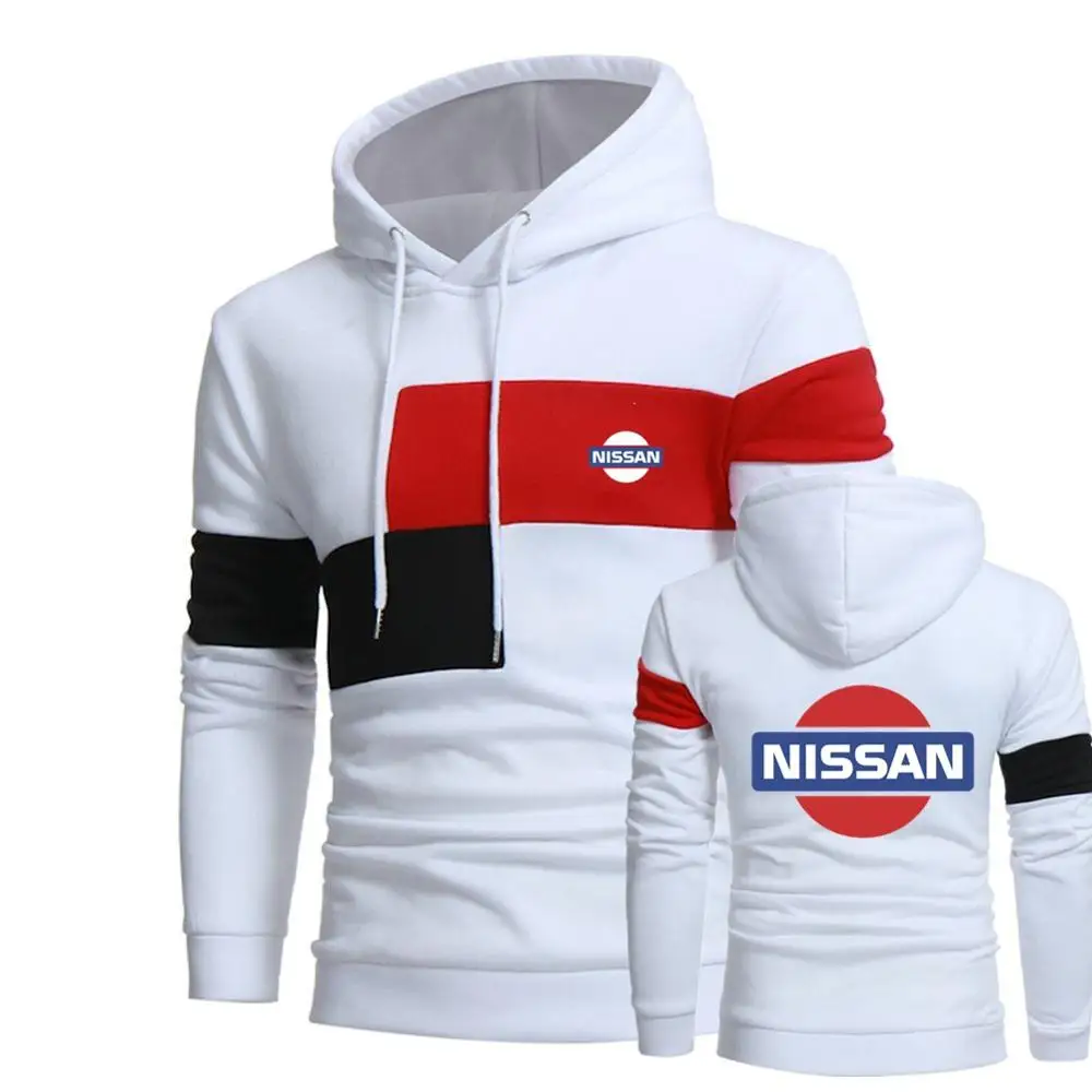 

Men's Fashion Nissan Patchwork Jackets Appliques Male Uniform Baseball Men Print Logo Loose Bomber Jackets Man Military Coat