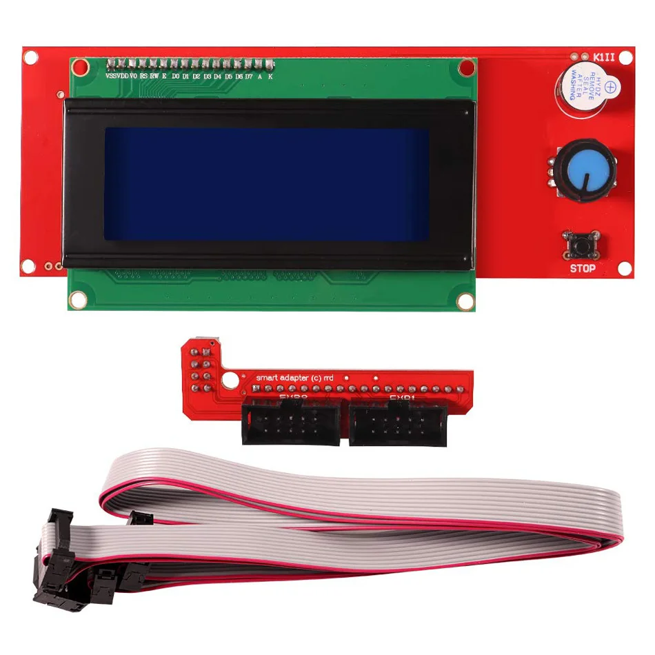 1 шт. ЖК-дисплей 3D принтер Reprap Smart Control ler Ramps 4 2004 LCD управление | Компьютеры и офис