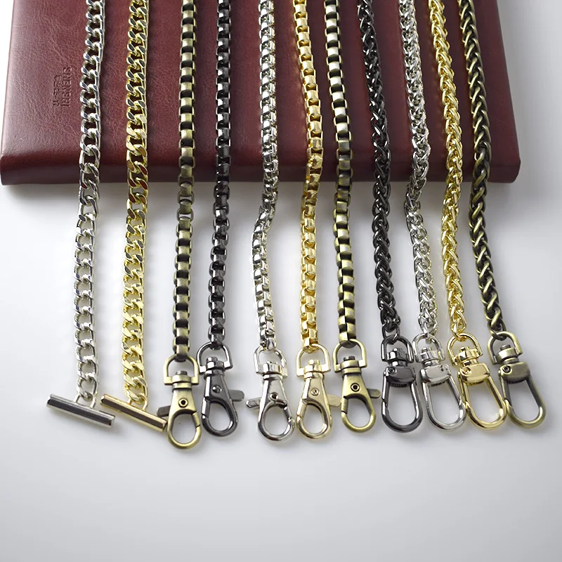 Meetee 120cm Handbag Metal Chains Bags Shoulder Strap Purse Handles with Buckles Bag Replacement Parts Accessories | Дом и сад