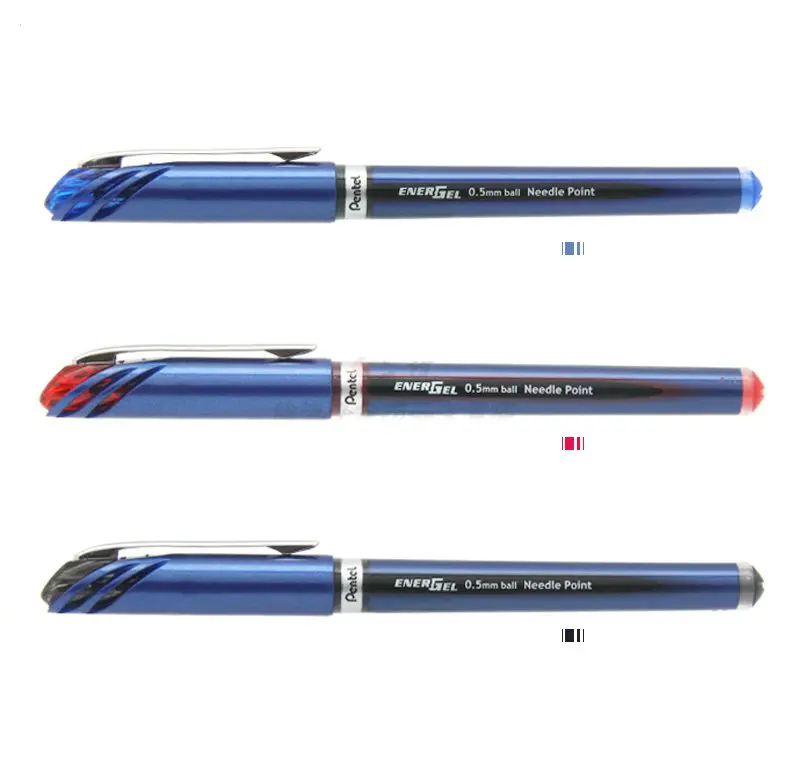 Быстросохнущая гелевая шариковая ручка Pentel BLN25 0 5 мм Япония черный/синий/красный