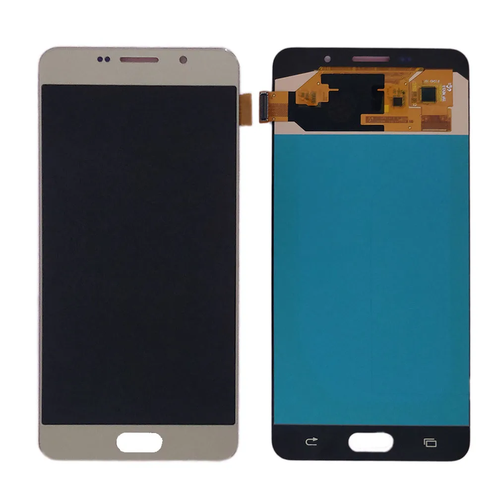 ЖК экран Amoled для Samsung Galaxy A7 2016 A710 A710F A710M сенсорный стеклянный дигитайзер в сборе