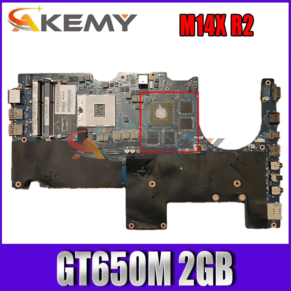 

Материнская плата Akemy LA-8381P для ноутбука DELL Alienware M14X R2 GT650M, 2 Гб, CN-0RH50G RH50G, 100% тестирование