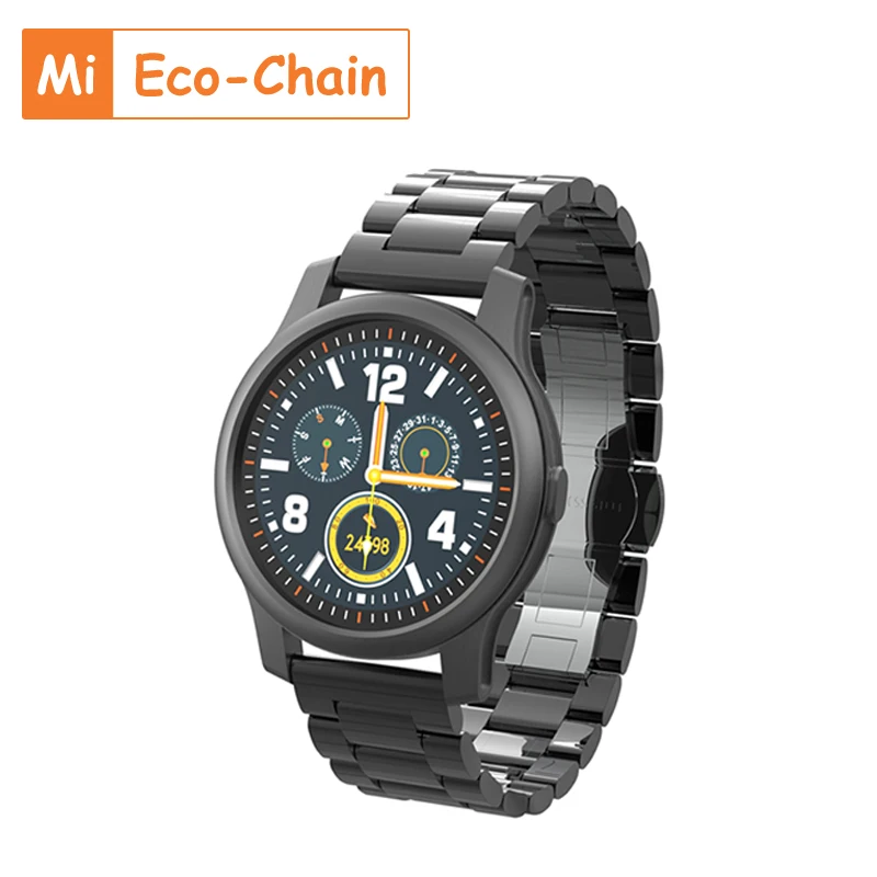 

Mi Eco-Chain F12 Smart Watch Man Woman 1.3inch full touch screen IP67 Warerproof 300mAh smartwatch sport watches for xiaomi IOS