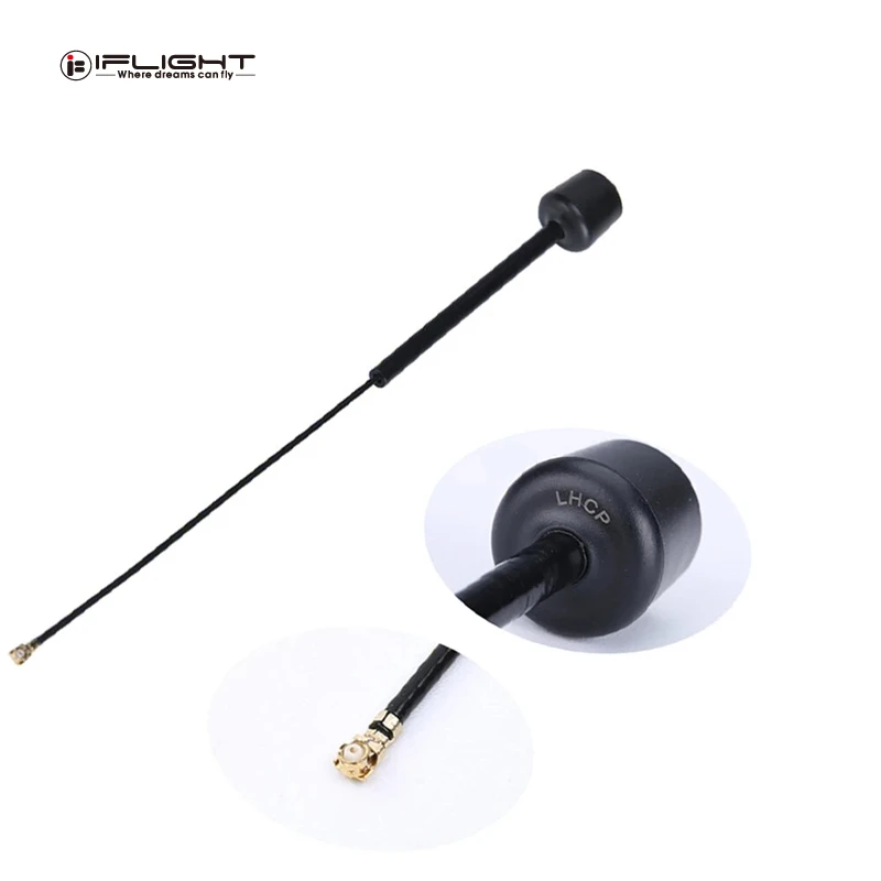 

IFlight Albatross 5,8 GHz 3dbi усиление LHCP / RHCP UFL IPEX коннектор 150 мм FPV антенна для Protek25 HD FPV гоночный Дрон RC части