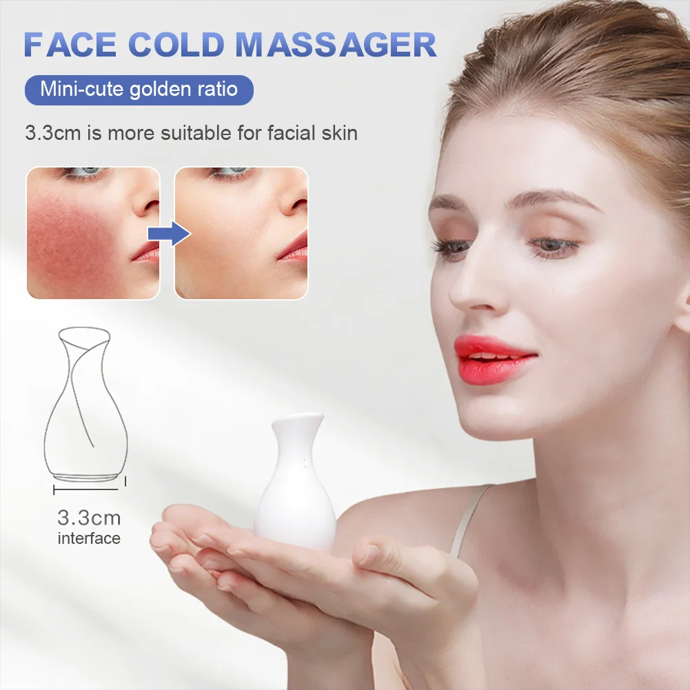 

Mini Face Eyes Cold Massage Device Calm Skin Shrink Pores Remove Edema Facial Skin Care Device Compact Size Relaxation Massager