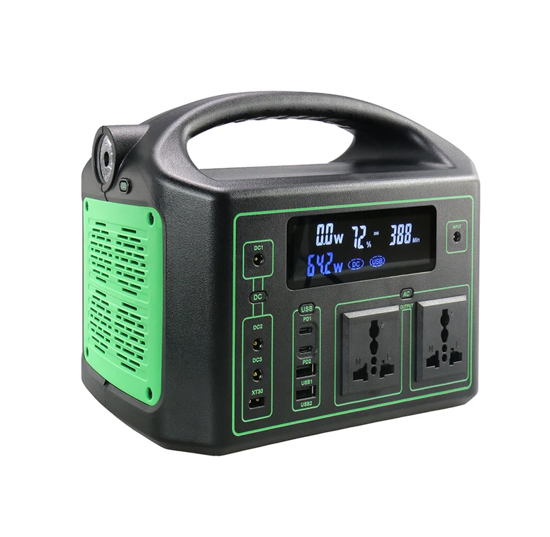 

portable solar power station for remote business 120 220V AC outlets 90,000mah 329WH mobile 300W charge DC 5V-24V