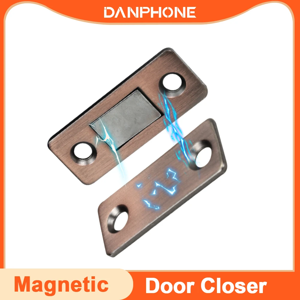 

DANPHONE 4 Sets Magnetic Cabinet Door Catches Concealed Door Closers Magnetic Door Stops For Wardrobe Drawers Furniture Hardware
